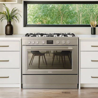 Omega 90cm Freestanding Dual Fuel Cooker