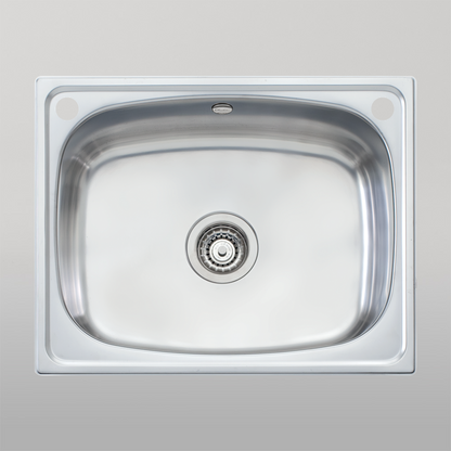 Oliveri Laundry 45L Tub With Rinse Bypass And Overflow Stainless Steel