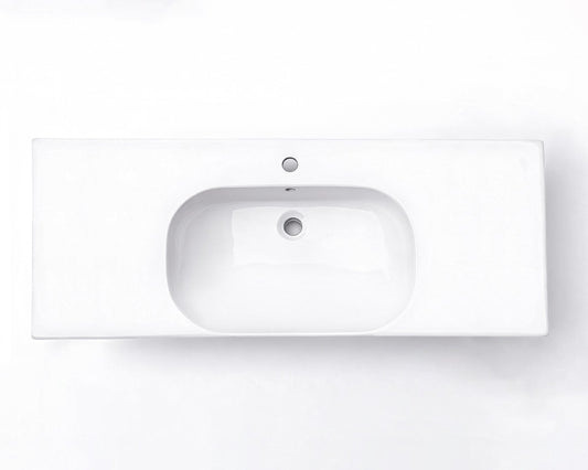 Opal 1200mm Single Bowl Ceramic Top Vanity Basin