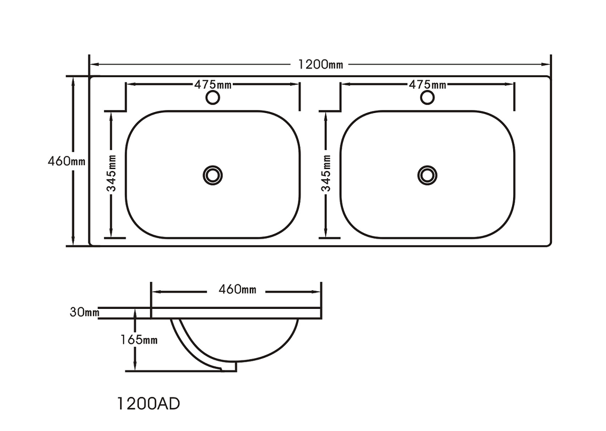 HERA 1200mm Freestanding Vanity - Tas Oak (+ ST-120-BK)