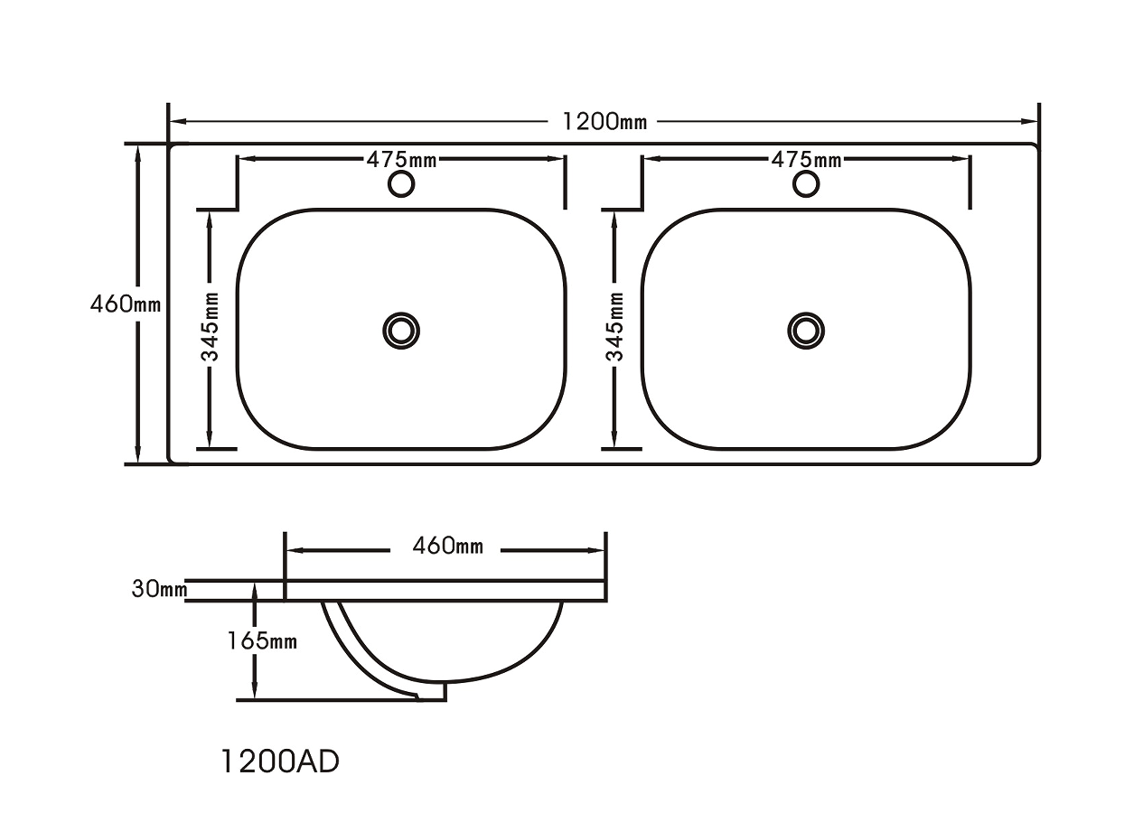 BIANCA 1200mm PVC Freestanding Vanity (+ BIA-120KB + OP 120D)