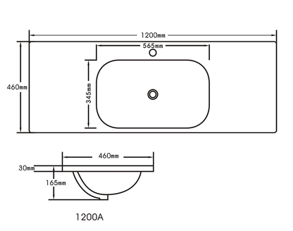 HERA 1200mm Freestanding Vanity - Tas Oak (+ KB-120HE-TO)