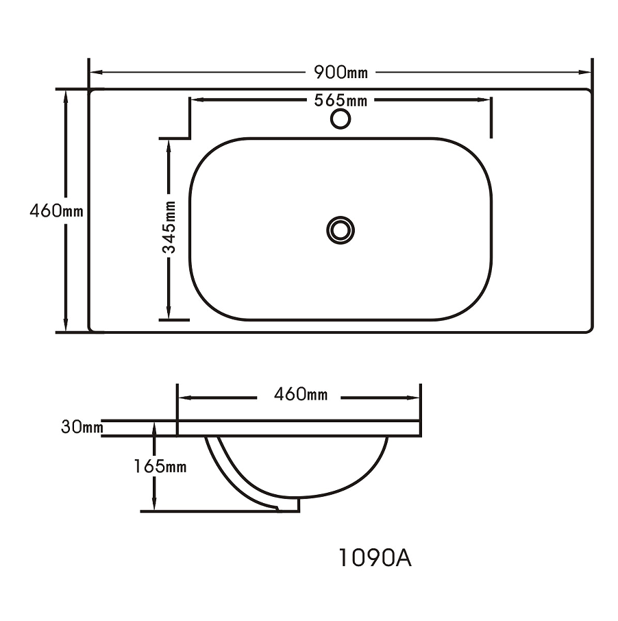 BIANCA 900mm PVC Freestanding Vanity (LHD) (+ BIA-90KB+ OP 90)