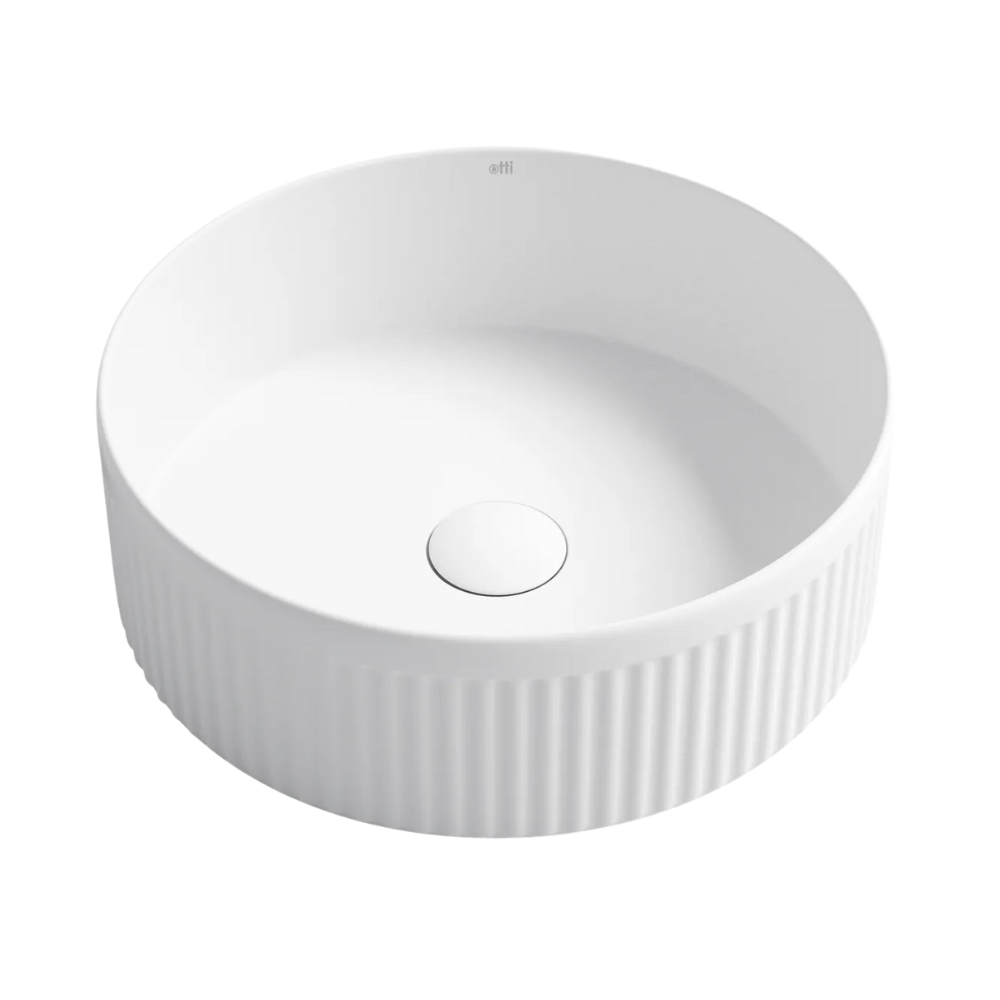 Otti Oxford Round 395x395x120 Matte White Basin