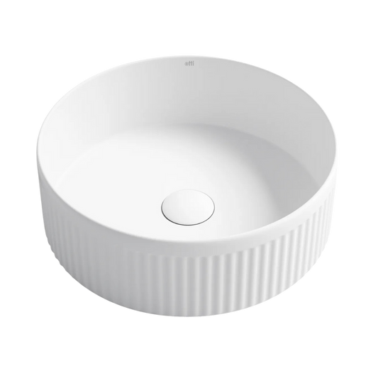 Otti Oxford Round 395x395x120 Matte White Basin