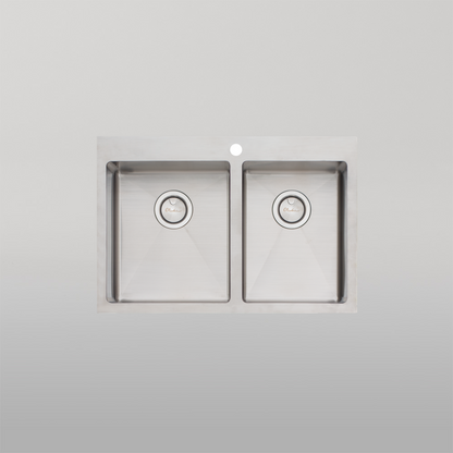 Oliveri Apollo 1 And 3/4 Left Bowl Sink Stainless Steel