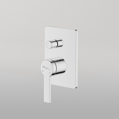 Oliveri Barcelona Wall Mixer With Diverter Chrome
