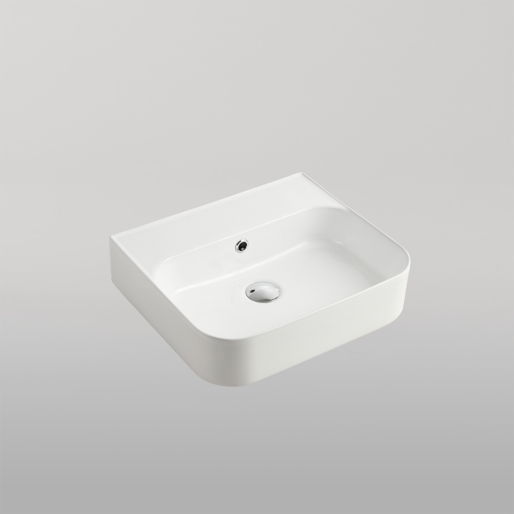 Oliveri Dublin Wall Hung Basin With No Tap Hole White