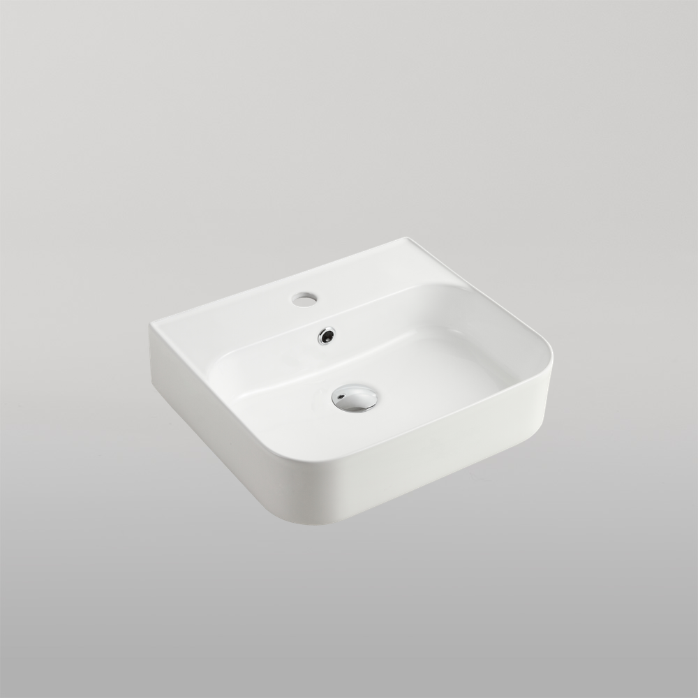 Oliveri Dublin Wall Hung Basin with 1 Taphole White