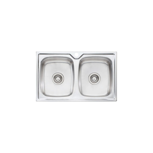 Oliveri Endeavour Double Bowl Topmount Sink EE64