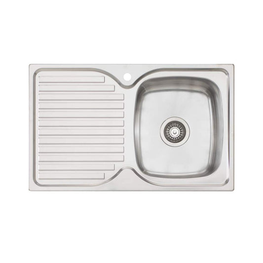 Oliveri Endeavour Right Single Bowl Sink With Drainer EE22