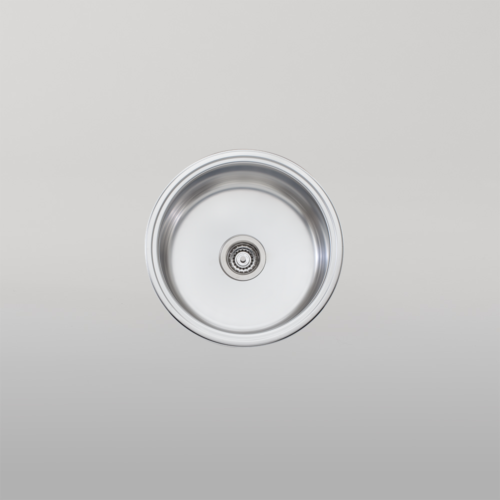Oliveri Solitaire Round Bowl Sink Stainless Steel