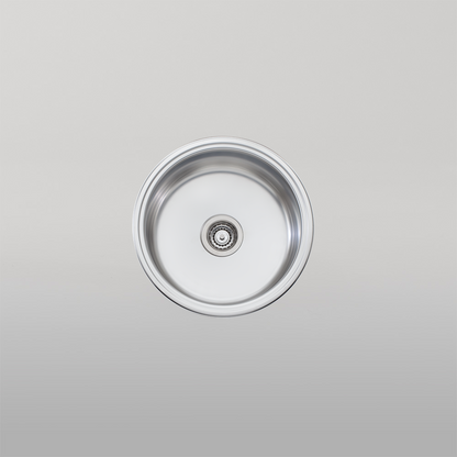 Oliveri Solitaire Round Bowl Sink Stainless Steel