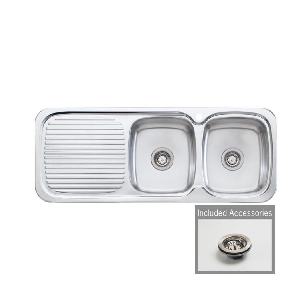 Oliveri LakeLand Right Bowl Sink LL157