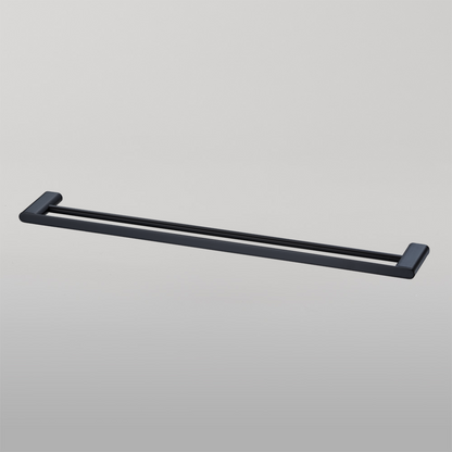 Oliveri Madrid Double Towel Rail 800mm Matte Black