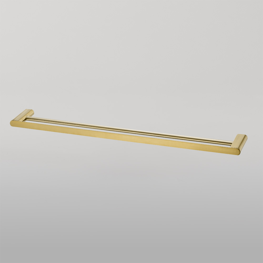Oliveri Madrid Double Towel Rail 800mm Classic Gold