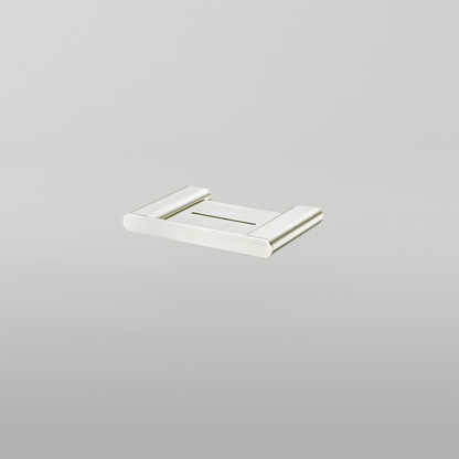 Oliveri Madrid Soap Holder With Shelf Brushed Nickel