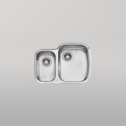 Oliveri Monet 1 And 1/2 Bowl Right Undermount Sink Stainless Steel