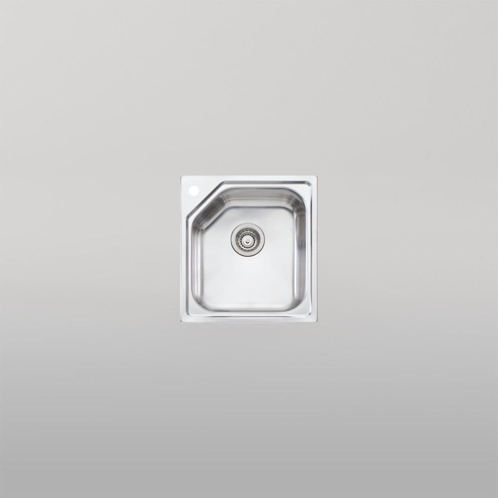 Oliveri Nu-Petite Standard Bowl Topmount Sink Stainless Steel