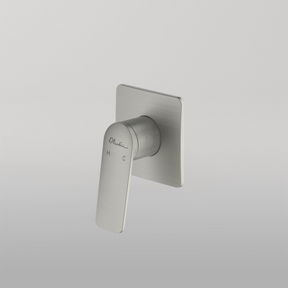 Oliveri Paris Wall Mixer Brushed Nickel Lead Free