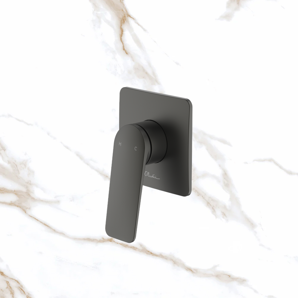 Oliveri Paris Wall Mixer Complete Kit Gunmetal Lead Free
