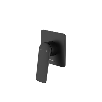 Oliveri Paris Wall Mixer Complete Kit Matte Black Lead Free