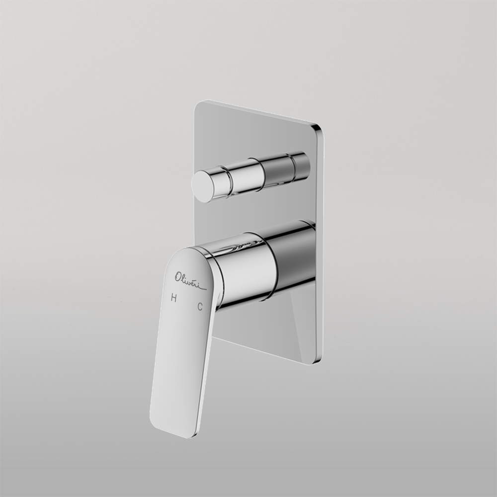 Oliveri Paris Wall Mixer With Diverter Chrome