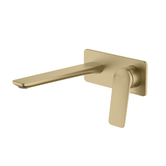 Oliveri Paris Wall Mixer Set Complete Kit Classic Gold Lead Free