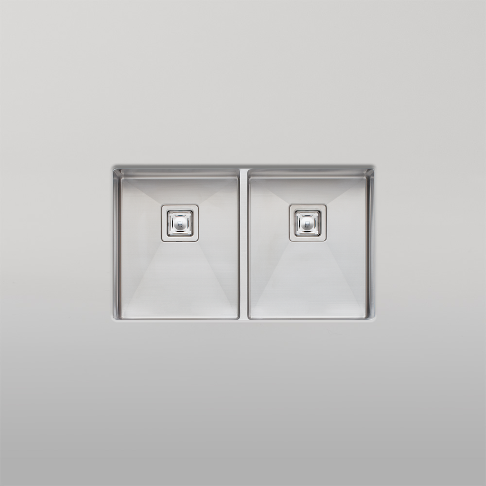 Oliveri Professional Series Double Bowl Undermount Sink Stainless Steel