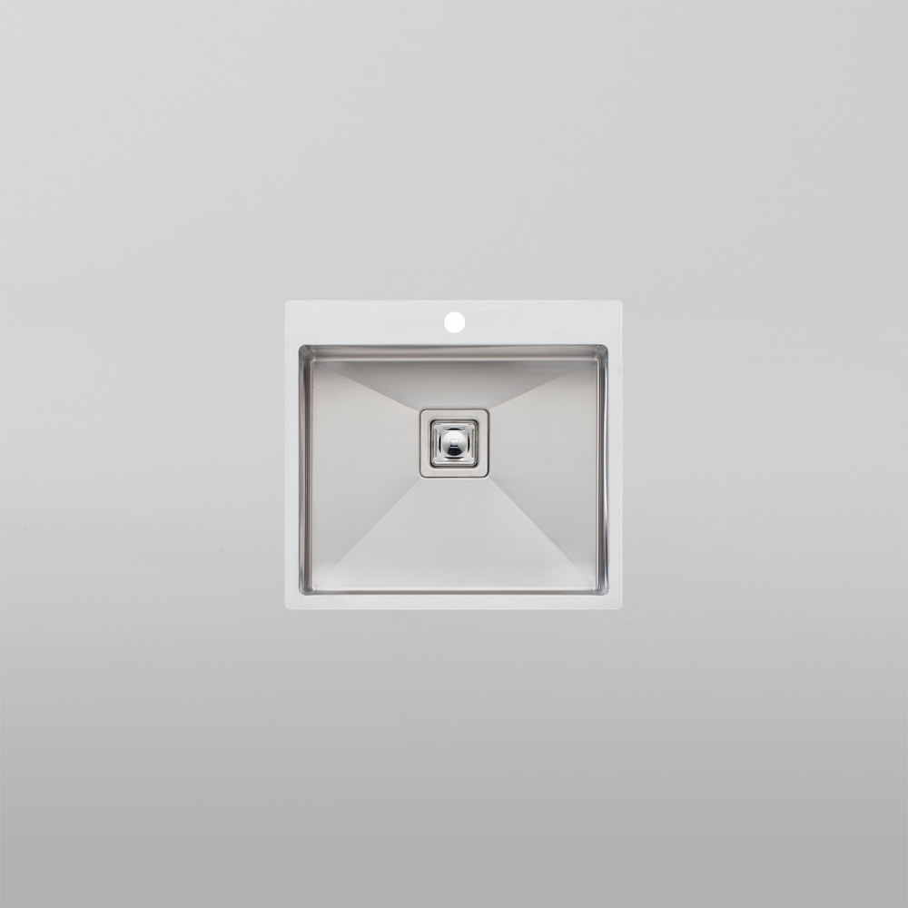Oliveri Professional Series Single Grand Bowl Topmount Sink Stainless Steel
