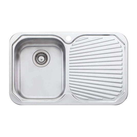 Oliveri Petite Single Bowl Sink With Drainer
