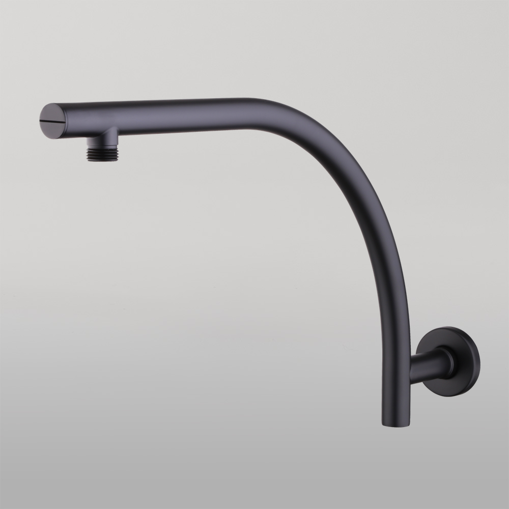 Oliveri Rome Raised Wall Mounted Shower Arm Matte Black