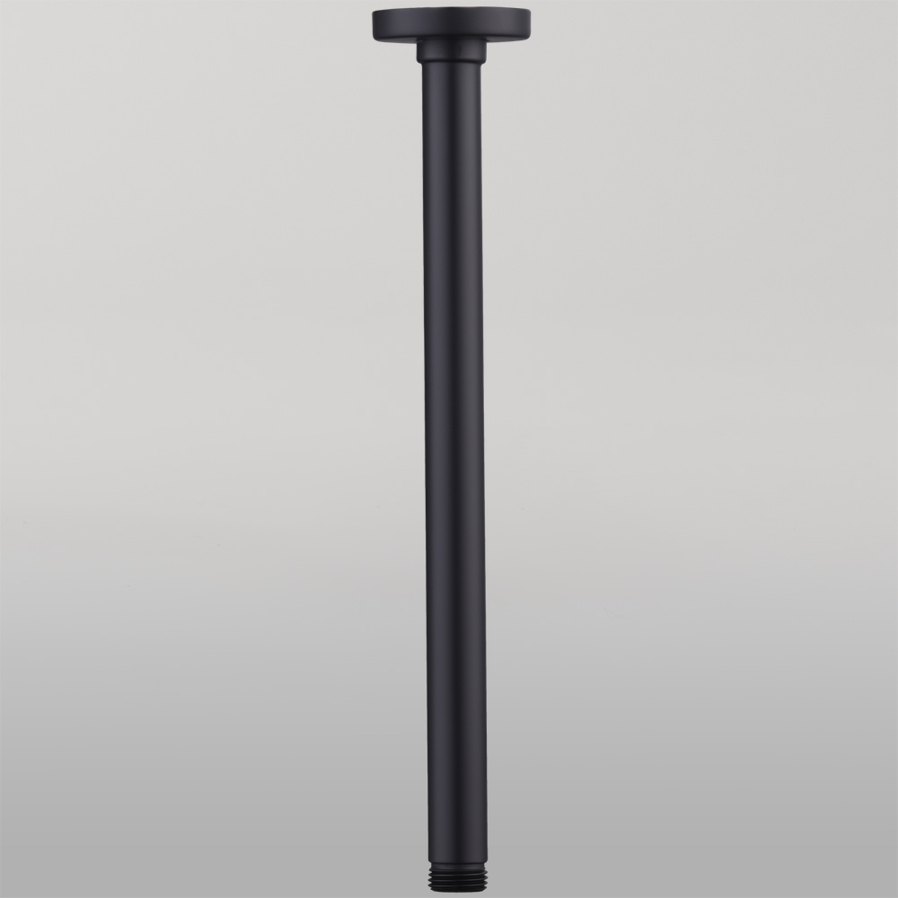 Oliveri Rome Ceiling Mounted Shower Arm Matte Black