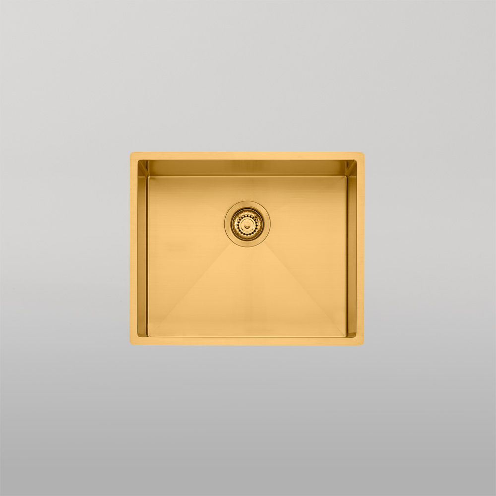 Oliveri Spectra Single Bowl Sink Brushed Gold