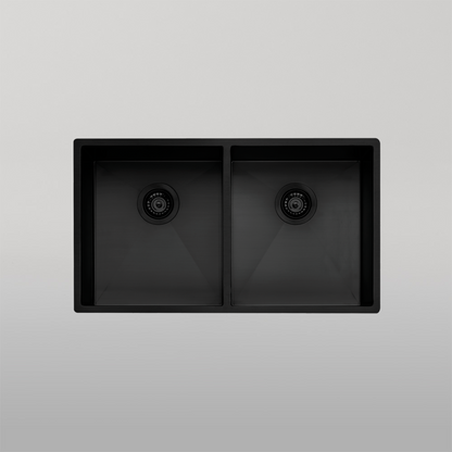 Oliveri Spectra Double Bowl Sink Black