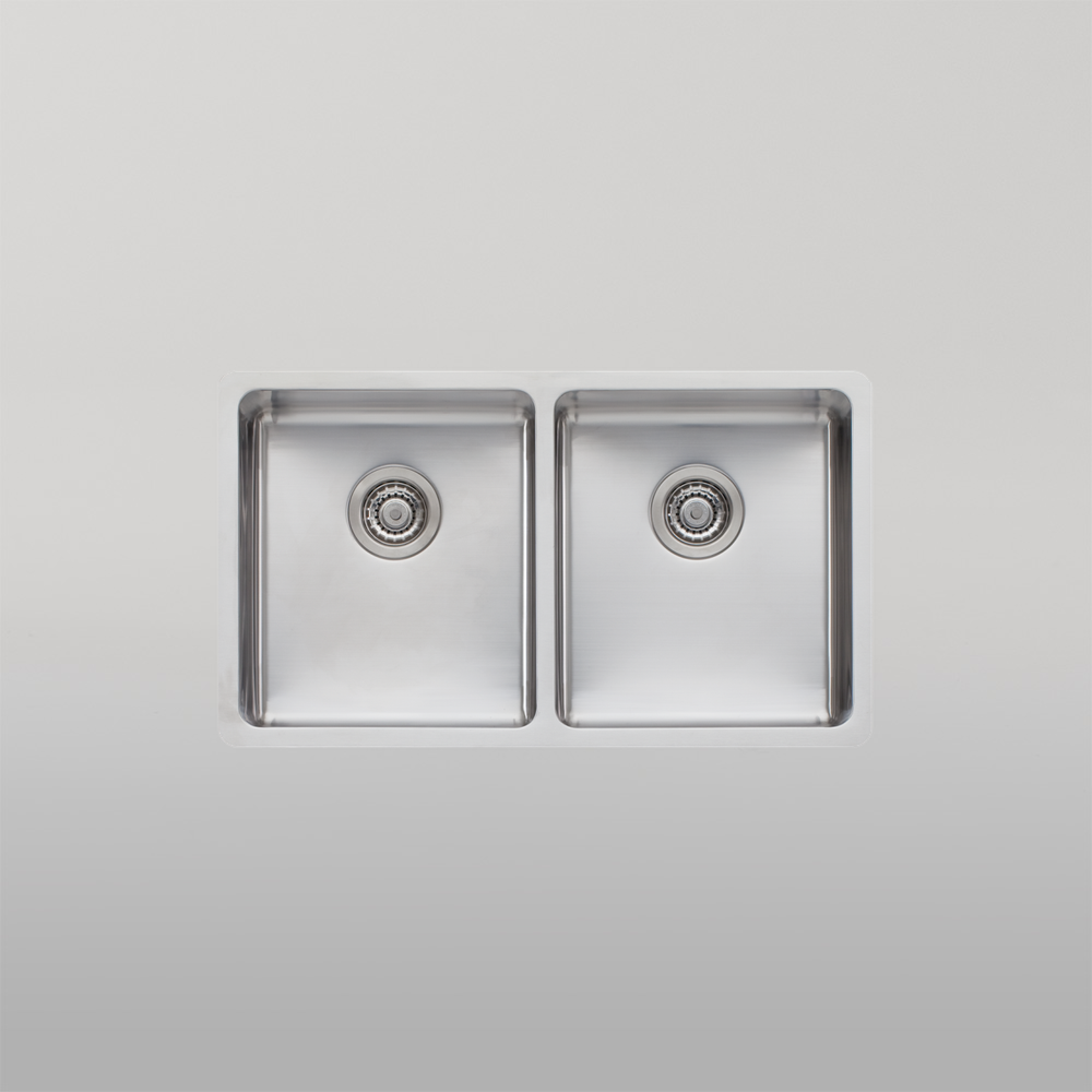 Oliveri Sonetto Double Bowl Universal Sink Stainless Steel