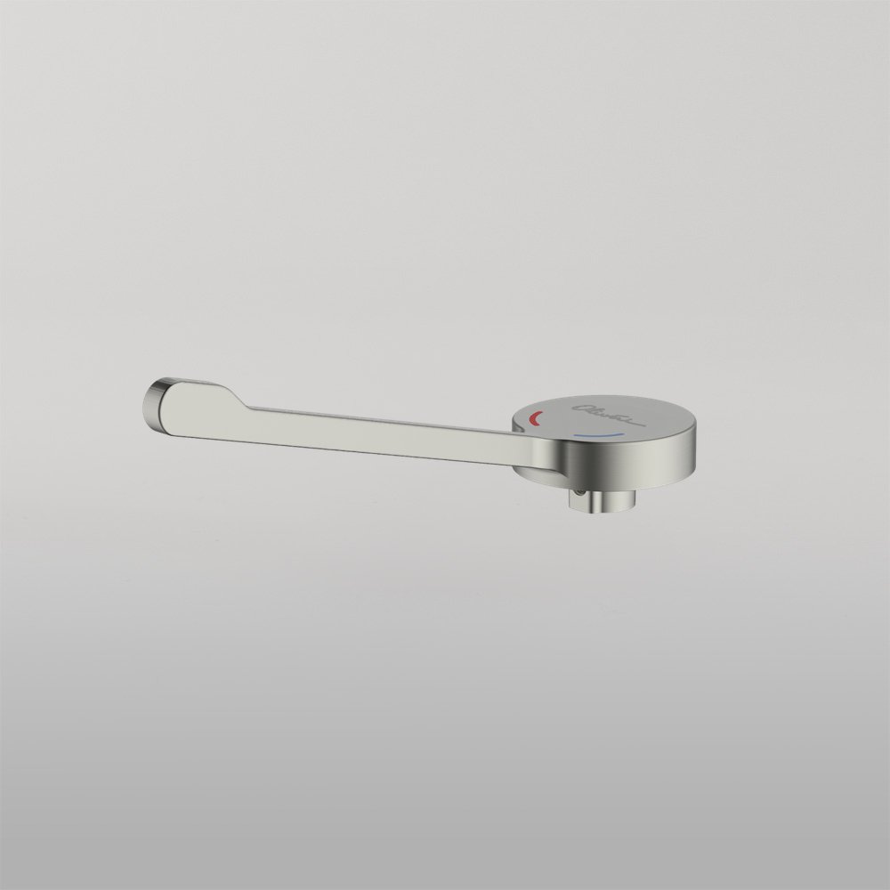 Oliveri Venice Care Handle Pin Lever For Wall Mixers Brushed Nickel