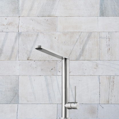 Oliveri Essente Stainless Steel Right Angle Mixer Stainless Steel