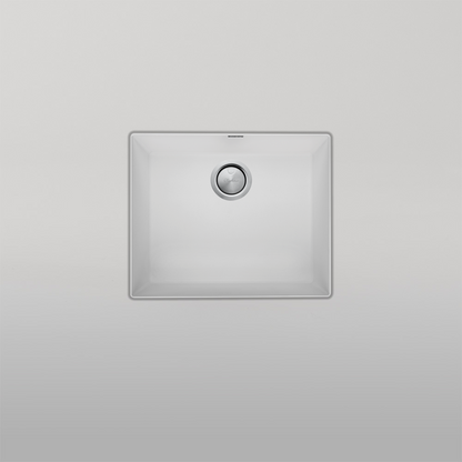Oliveri Santorini Large Bowl Undermount Sink White