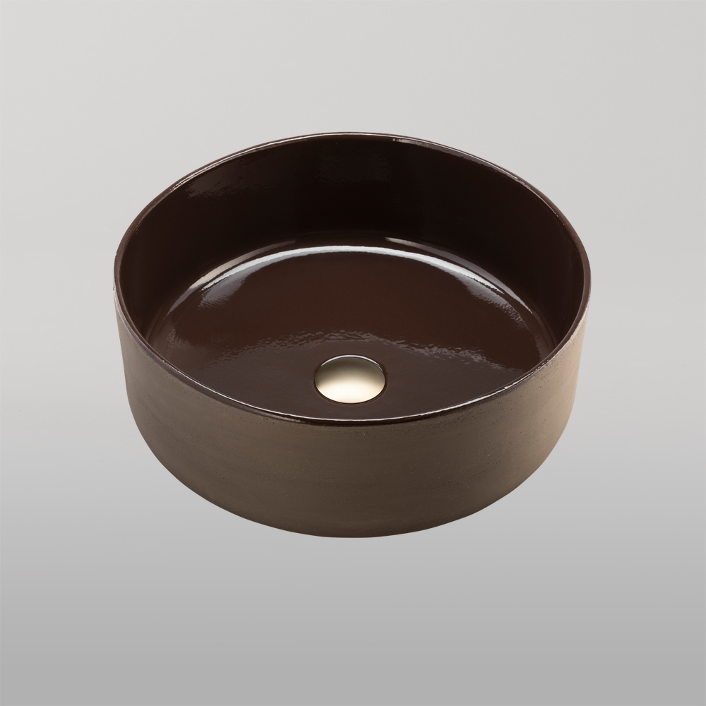 Oliveri Terzofoco Circular Counter Top Basin Natural Earth