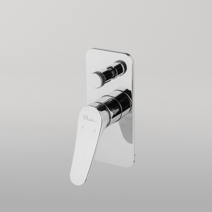Oliveri Verona Wall Mixer With Diverter (Trim Kit Only) Chrome