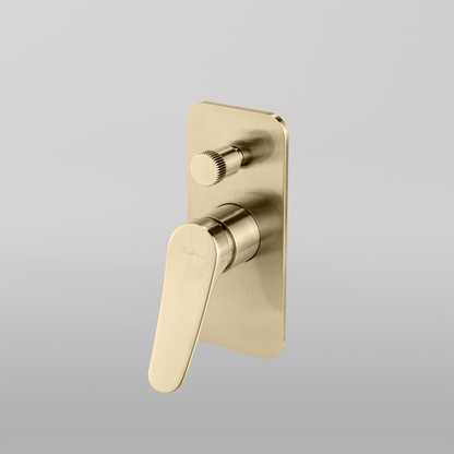 Oliveri Verona Wall Mixer With Diverter Classic Gold