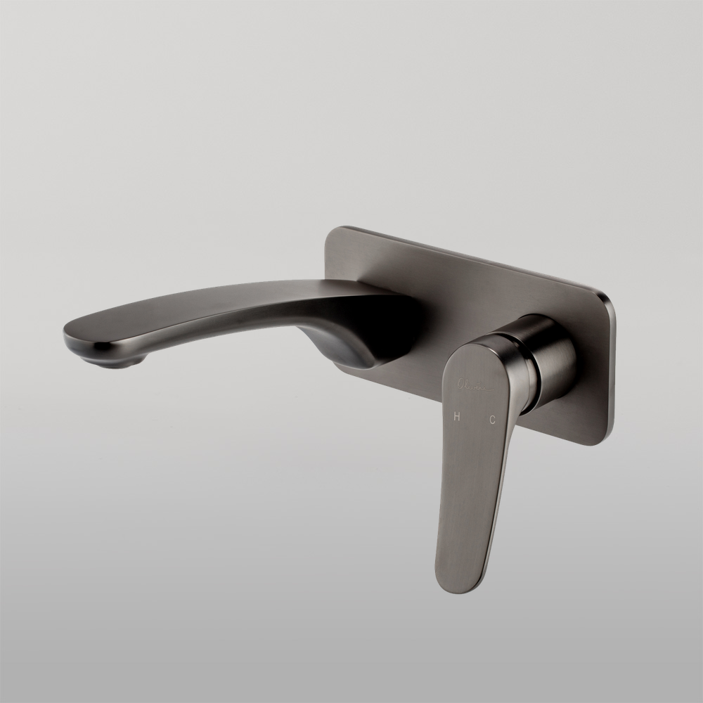 Oliveri Verona Wall Mixer Set Gunmetal