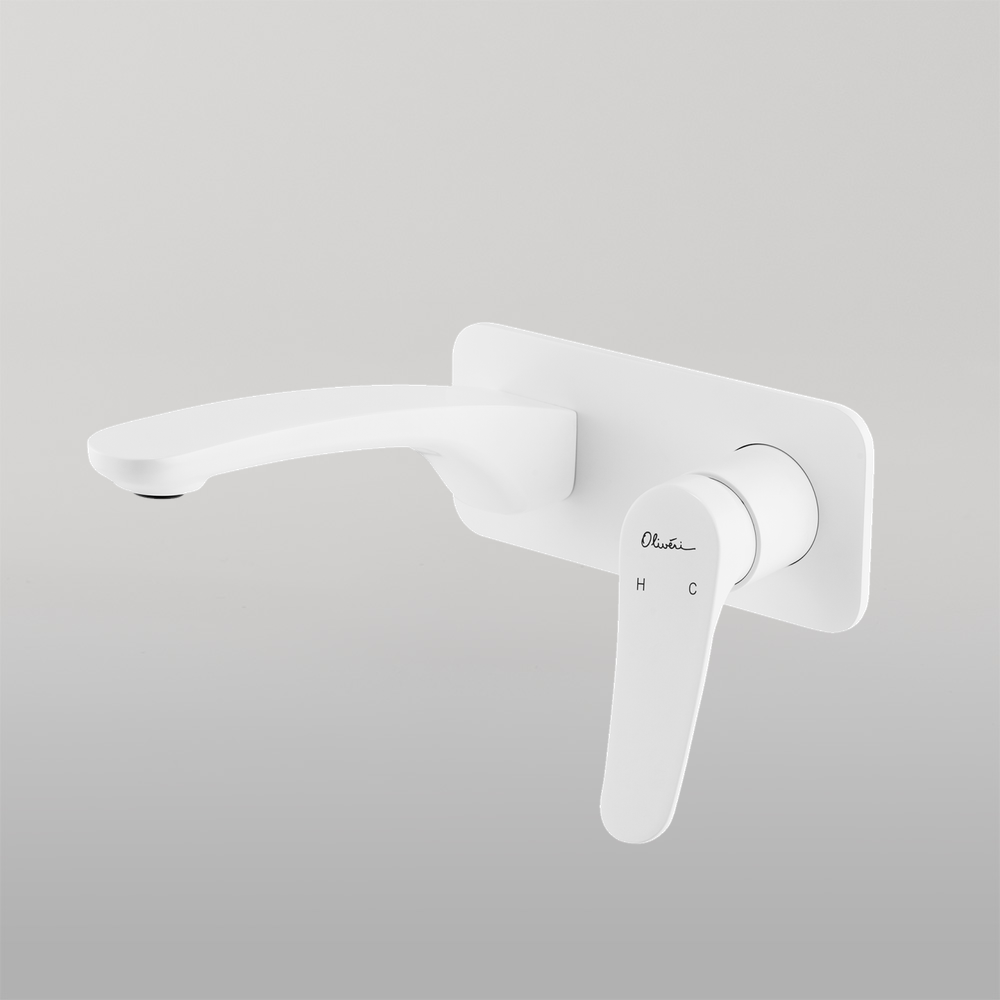 Oliveri Verona Wall Mixer Set White