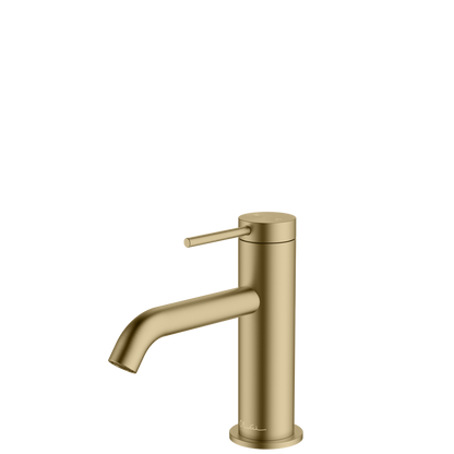 Oliveri Venice Basin Mixer Curved Classic Gold Lead Free