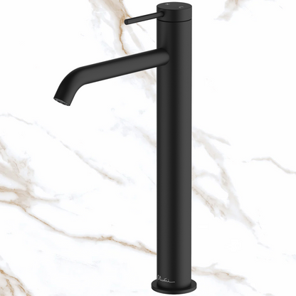 Oliveri Venice Basin Tower Curved Matte Black Lead Free
