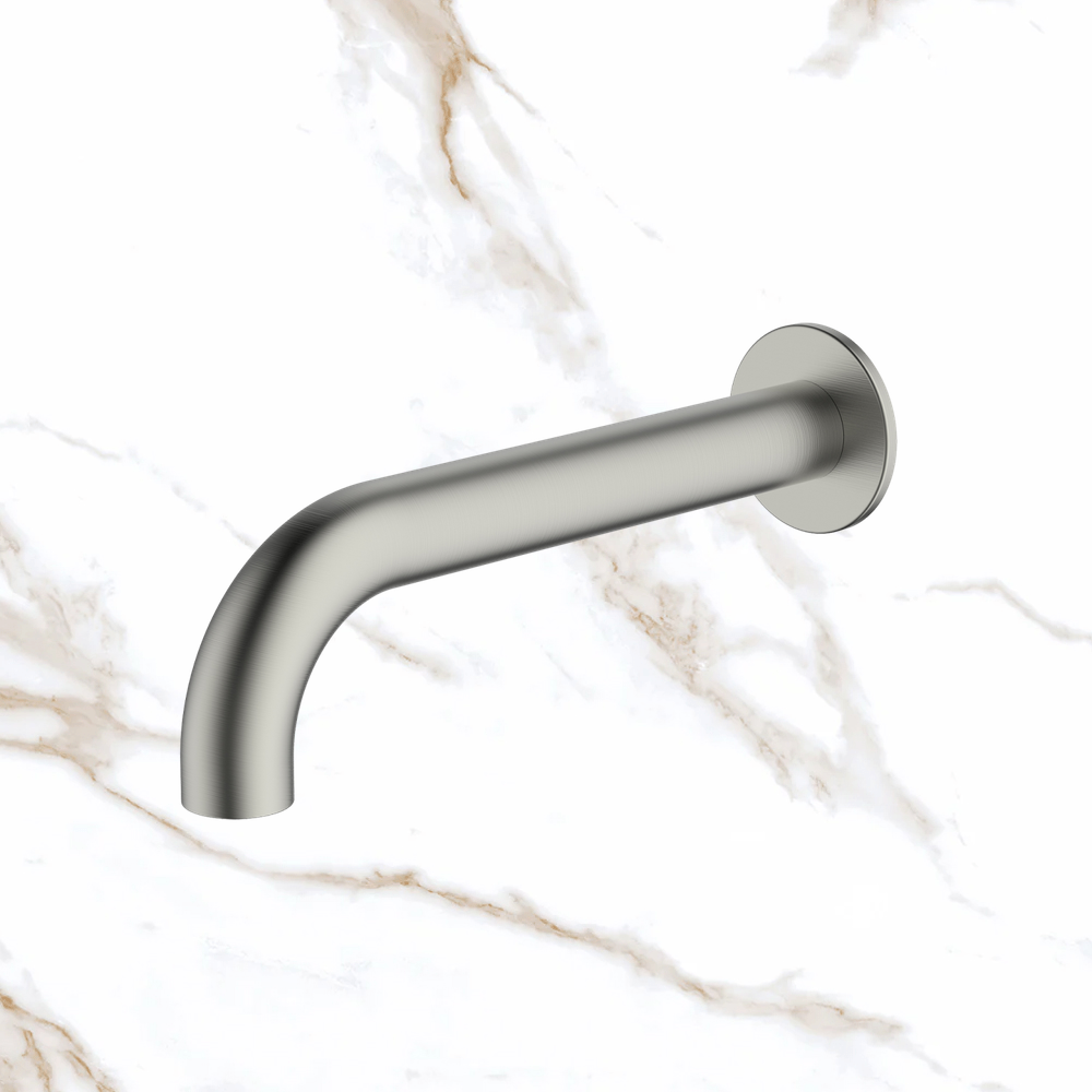 Oliveri Venice Spout 200mm Curved Brushed Nickel Lead Free