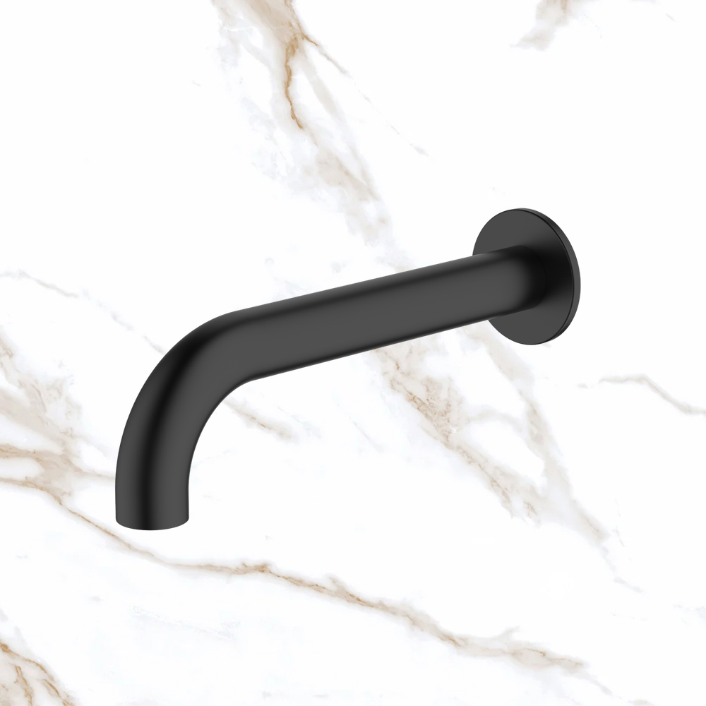 Oliveri Venice Spout 200mm Curved Matte Black Lead Free