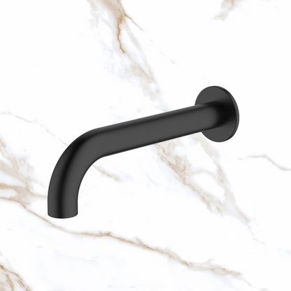 Oliveri Venice Spout 200mm Curved Matte Black Lead Free