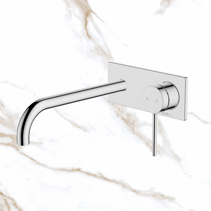 Oliveri Venice Curved Wall Mixer Set Complete Kit Chrome Lead Free